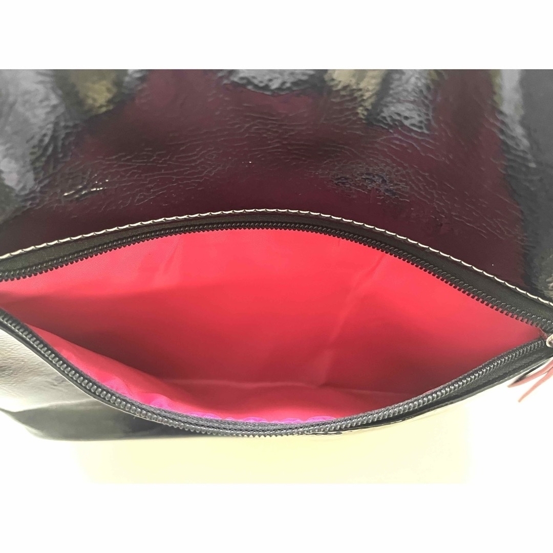 Kitamura(キタムラ)のキタムラ　エナメル　ピンク　ポーチ　綺麗　トートバッグ　ハンドバッグ レディースのバッグ(ハンドバッグ)の商品写真