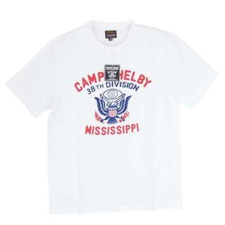 ザリアルマッコイズ(THE REAL McCOY'S)のThe REAL McCOY'S ザリアルマッコイズ 13 MILITARY T-SHIRT CAMP SHELBY プリント Tシャツ ホワイト系 S【新古品】【未使用】【中古】(シャツ)