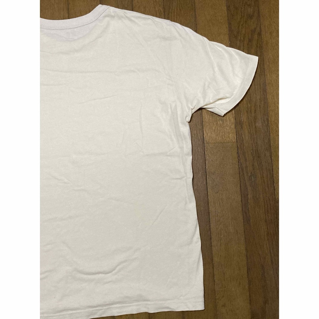 UNIQLO(ユニクロ)のユニクロ(UNIQLO) 半袖 Tシャツ きなり色 無地 Lサイズ メンズのトップス(Tシャツ/カットソー(半袖/袖なし))の商品写真