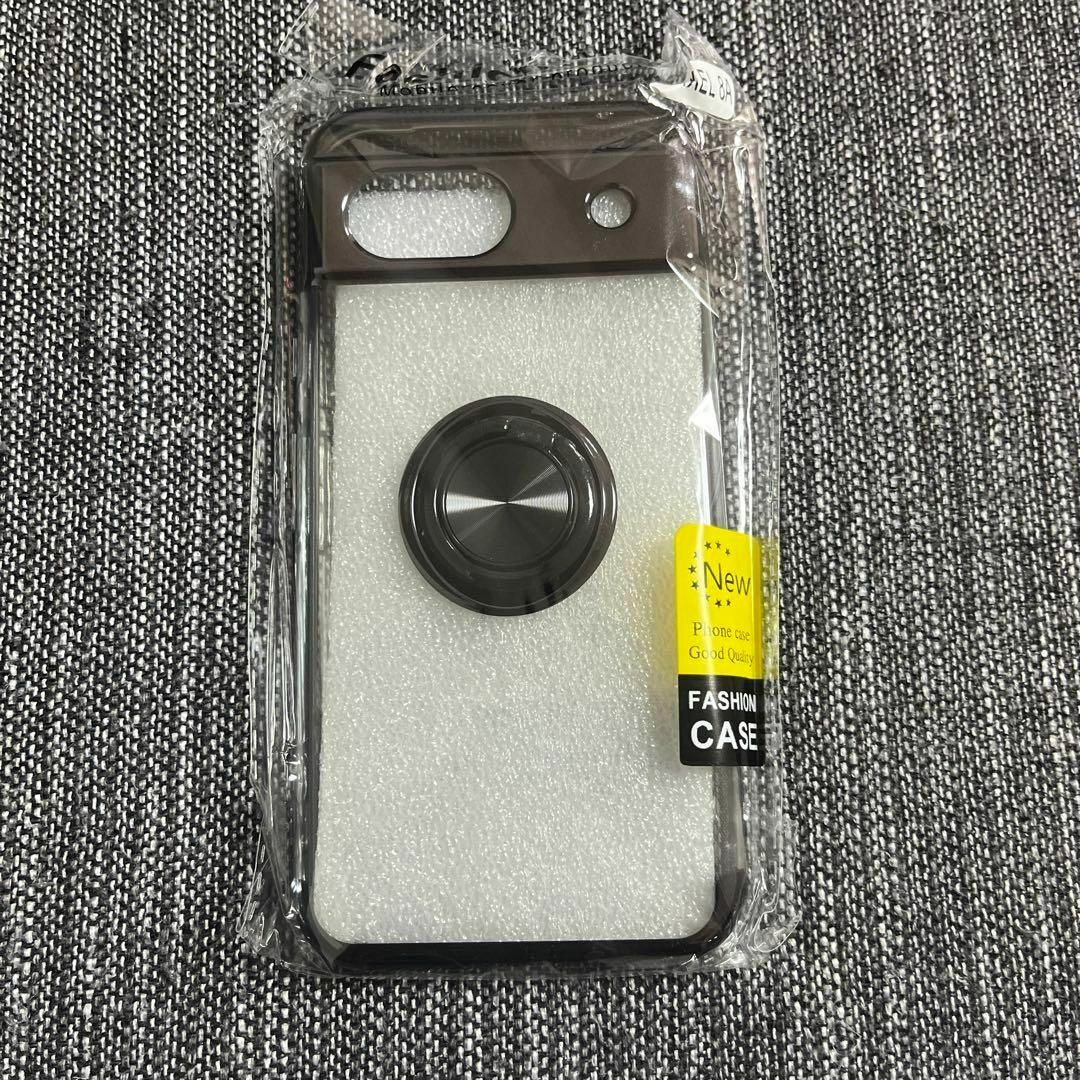 Pixel 8a ケース 透明 TPU リング ブラック スマホ/家電/カメラのスマホアクセサリー(Androidケース)の商品写真