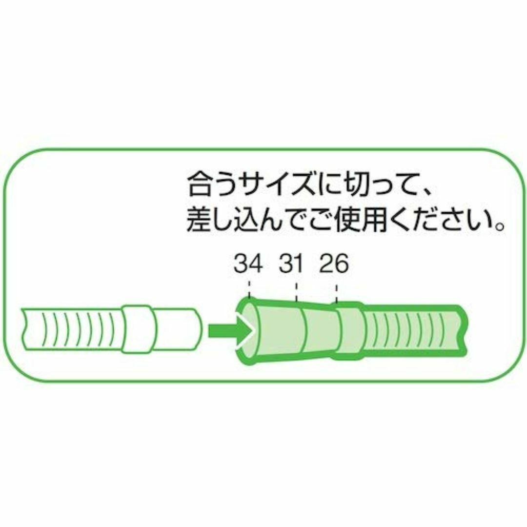 【サイズ:3m】SANEI 洗濯機排水ホース 延長用 3m アイボリー PH64 スマホ/家電/カメラの生活家電(洗濯機)の商品写真