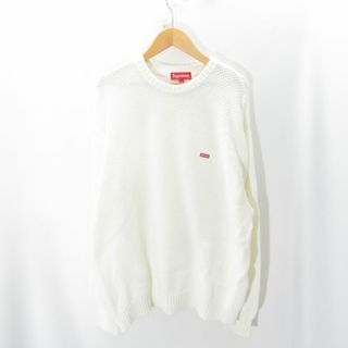  Supreme 20aw Textured Small Box Sweater White SIZE-XL (ニット/セーター)