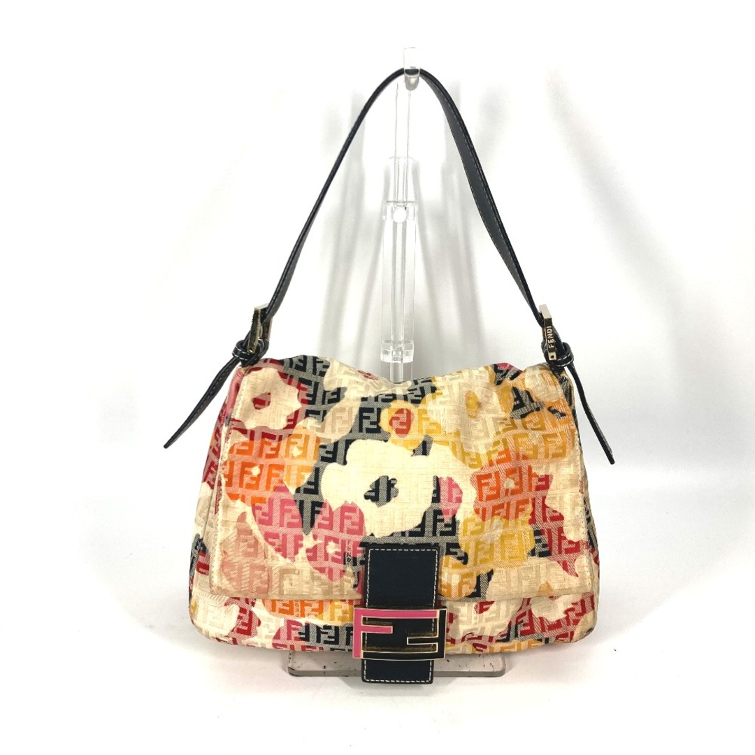 FENDI(フェンディ)のフェンディ FENDI マンマバケット 8BR001 肩掛け フラワー 花柄 ショルダーバッグ レザー/キャンバス マルチカラー レディースのバッグ(ショルダーバッグ)の商品写真