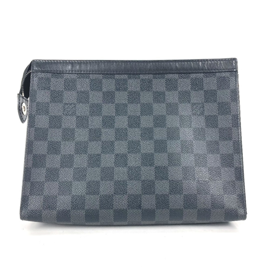 LOUIS VUITTON(ルイヴィトン)のルイヴィトン LOUIS VUITTON ポシェット・ヴォワヤージュ MM N41696 ダミエグラフィット セカンドバッグ カバン ポーチ クラッチバッグ ダミエグラフィットキャンバス ブラック メンズのバッグ(セカンドバッグ/クラッチバッグ)の商品写真