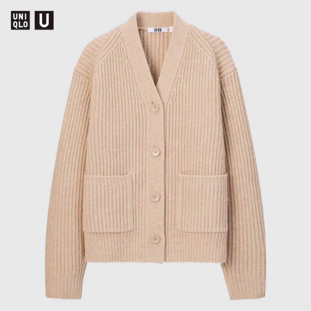 UNIQLO(ユニクロ)の【UNIQLO】プレミアムラムリブカーディガン レディースのトップス(カーディガン)の商品写真