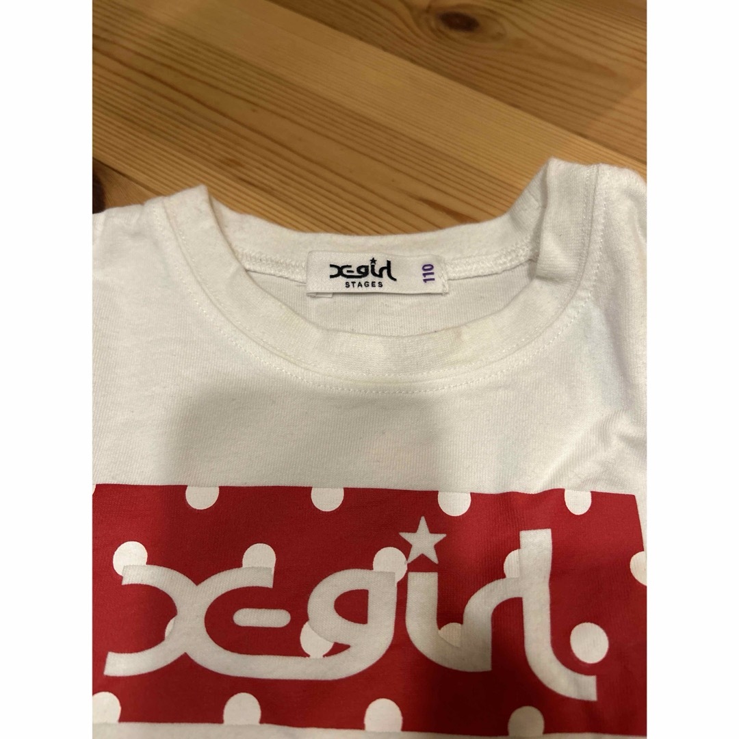 X-girl Stages(エックスガールステージス)の110サイズTシャツセット キッズ/ベビー/マタニティのキッズ服女の子用(90cm~)(Tシャツ/カットソー)の商品写真