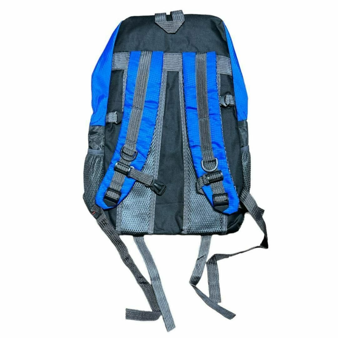 リュック 登山 大容量 撥水 バックパック 40L 軽量 防災バッグ 青　ブルー メンズのバッグ(バッグパック/リュック)の商品写真