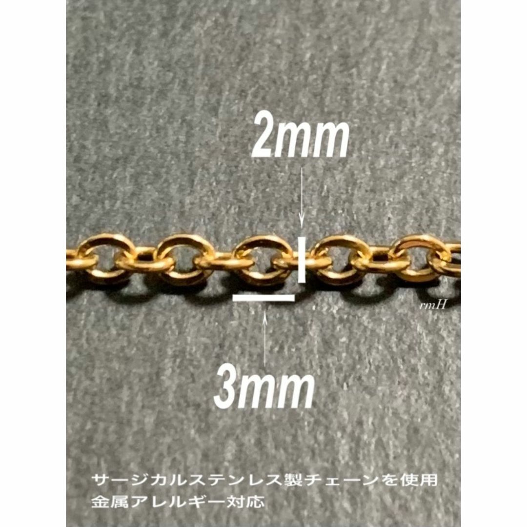 【ストレートクロス ネックレス ゴールド 45cm 1本】ステンレス メンズのアクセサリー(ネックレス)の商品写真