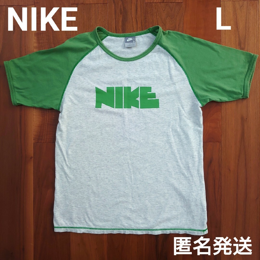 NIKE(ナイキ)のNIKE Tシャツ 半袖 Lサイズ ゴツナイキ ラグラン メンズのトップス(Tシャツ/カットソー(半袖/袖なし))の商品写真