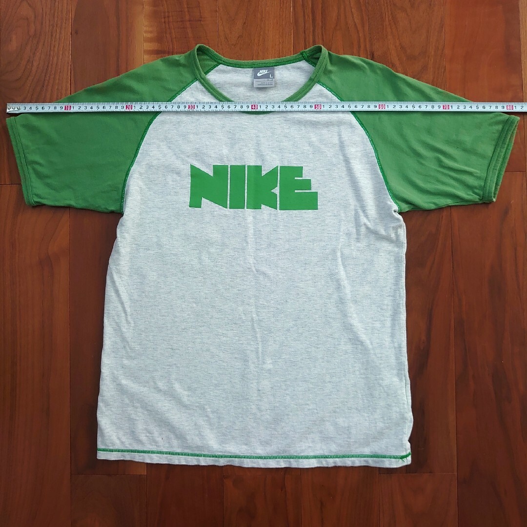 NIKE(ナイキ)のNIKE Tシャツ 半袖 Lサイズ ゴツナイキ ラグラン メンズのトップス(Tシャツ/カットソー(半袖/袖なし))の商品写真