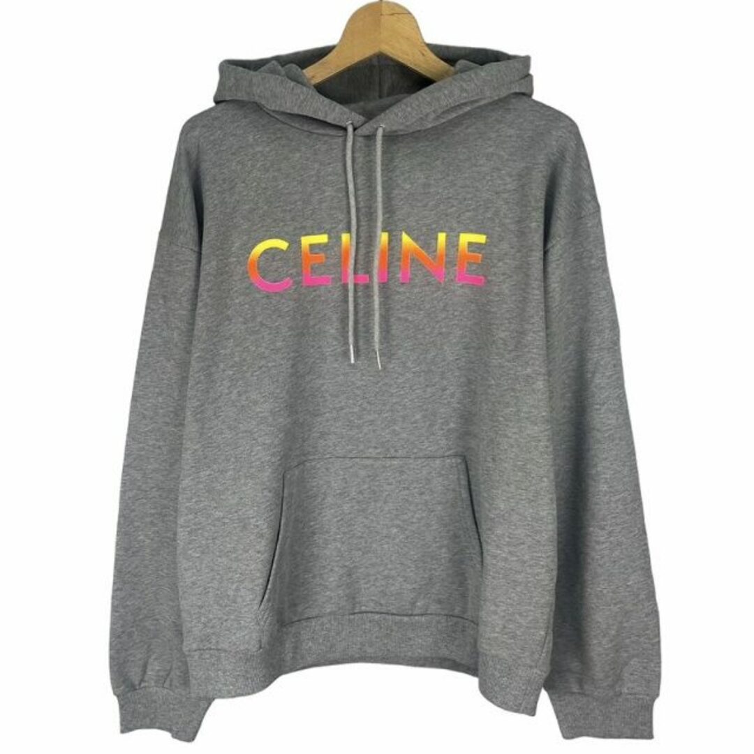 celine(セリーヌ)のCELINE 22AW グラデーション ロゴ プリント プルオーバー XL  メンズのトップス(パーカー)の商品写真