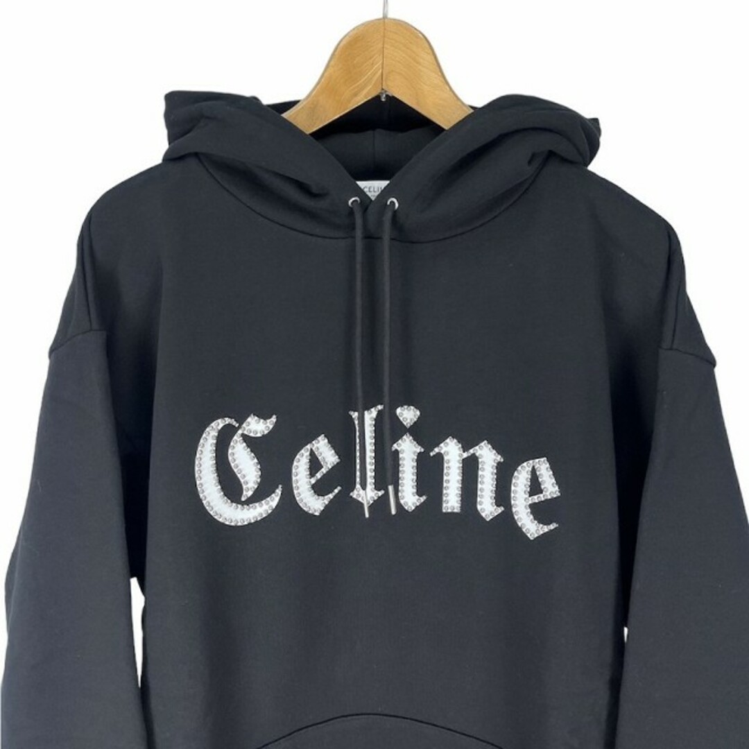 celine(セリーヌ)のセリーヌ CELINE GOTHIC HOODIE XL パーカー ブラック レディースのトップス(パーカー)の商品写真