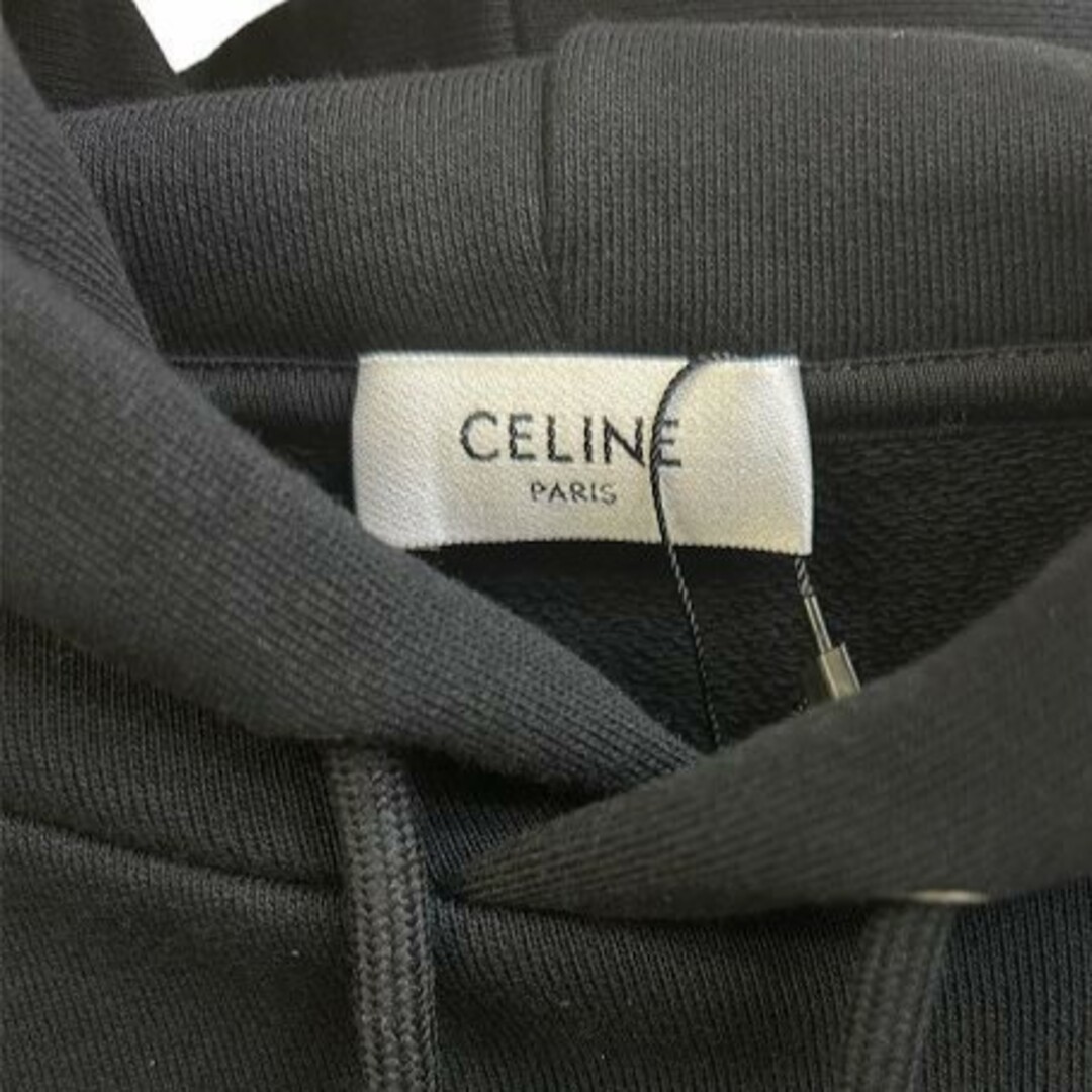 celine(セリーヌ)のセリーヌ CELINE GOTHIC HOODIE XL パーカー ブラック レディースのトップス(パーカー)の商品写真