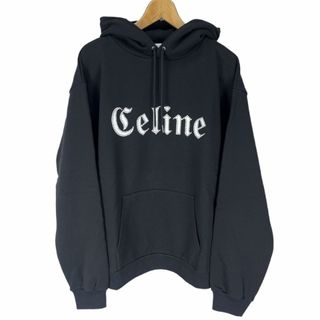 セリーヌ(celine)のセリーヌ CELINE GOTHIC HOODIE XL パーカー ブラック(パーカー)