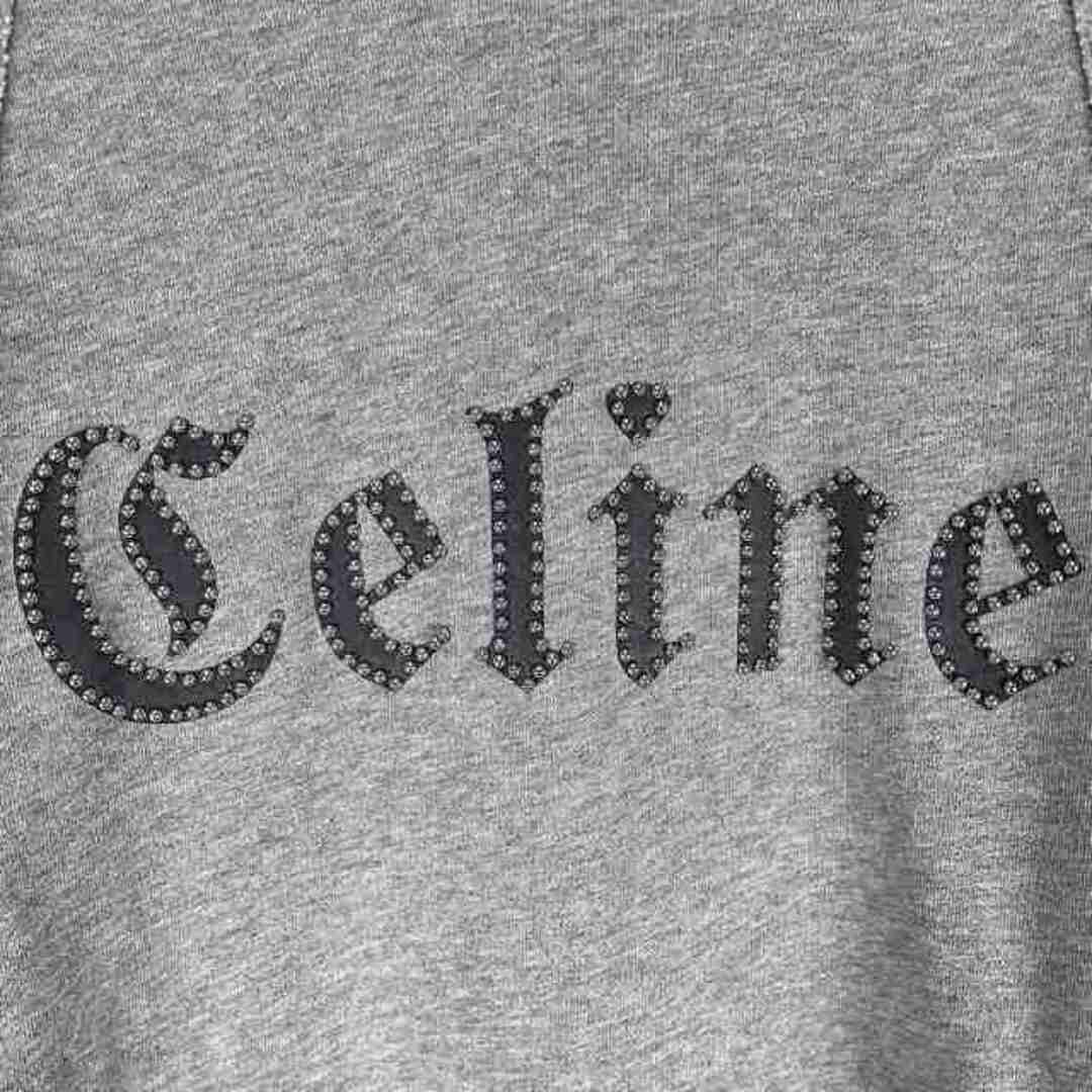 celine(セリーヌ)のCELINE 22SS スタッズ付き フーディ パーカー XL グレー メンズのトップス(パーカー)の商品写真