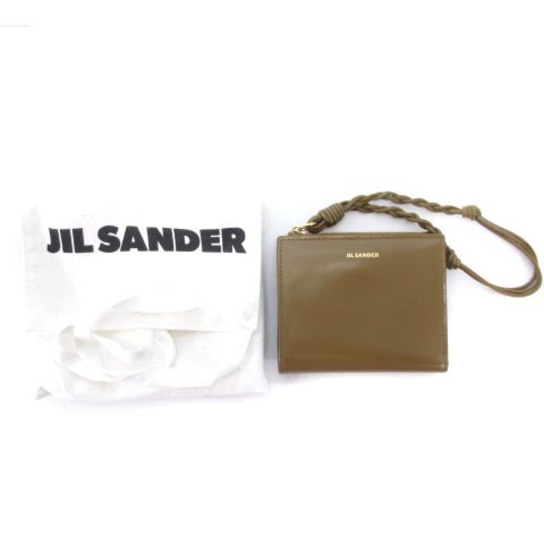 Jil Sander(ジルサンダー)のジルサンダー ミニフレンチウォレット 二つ折り 財布 カーキ系 レディースのファッション小物(財布)の商品写真