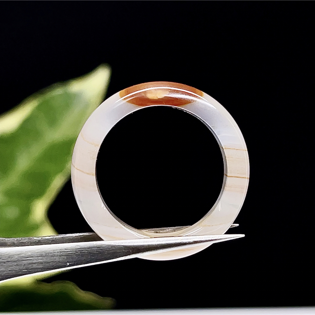 瑪瑙　リング　指輪　アゲート　サードオニキス　天然石　【高品質】26 レディースのアクセサリー(リング(指輪))の商品写真