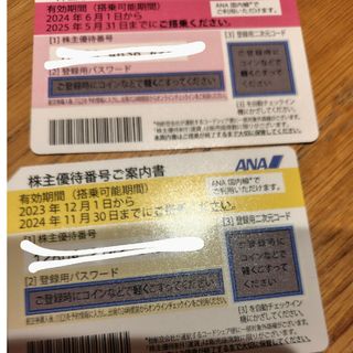 エーエヌエー(ゼンニッポンクウユ)(ANA(全日本空輸))のANA株主優待２枚(その他)