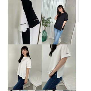 モエリー(MOERY)のサイドスリットTシャツ　モコアズ　mocoas(Tシャツ(半袖/袖なし))