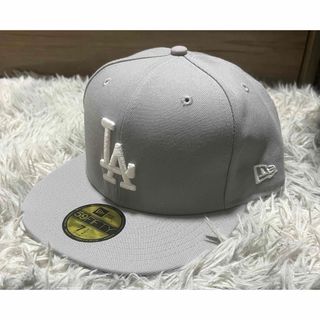 NEWERA  59FIFTY  ロサンゼルスドジャース グレー 7 1/2(キャップ)