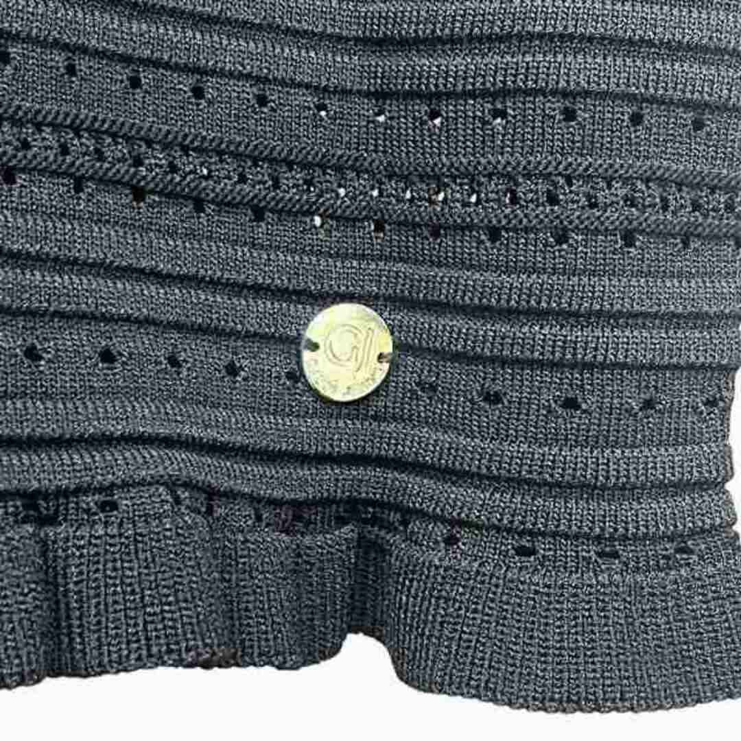 other(アザー)のgaudijeans ガウディジーンズ 半袖 ニット サマーニット XS 黒 レディースのトップス(ニット/セーター)の商品写真
