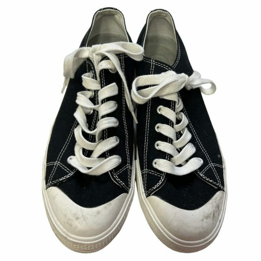 MUJI (無印良品)(ムジルシリョウヒン)の無印良品 良品計画 キャンバス スニーカー 26.0 ブラック 白 ホワイト   メンズの靴/シューズ(スニーカー)の商品写真