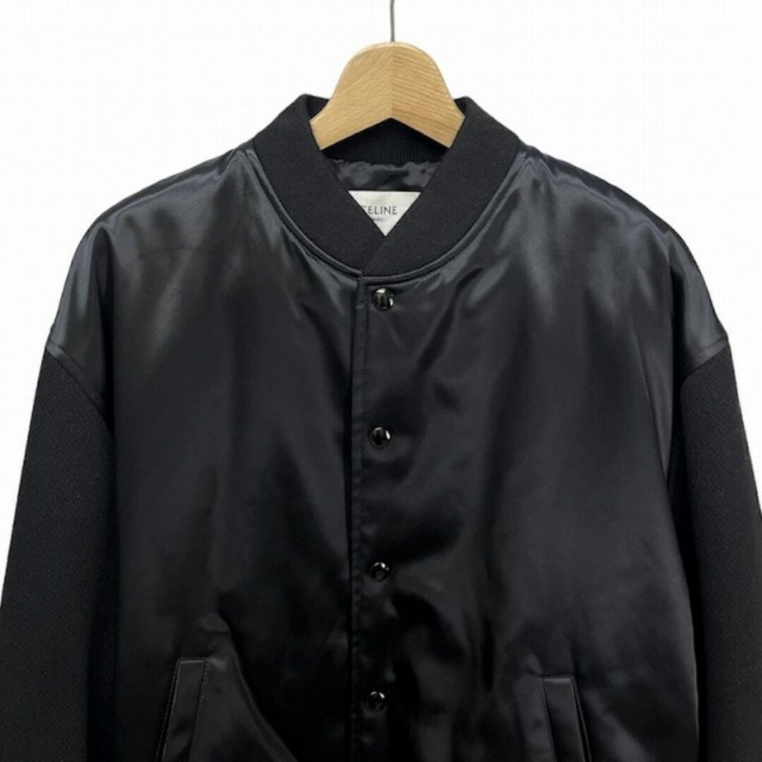 celine(セリーヌ)のCELINE 22AW テディジャケットBOY DOLL スタジャン 50 黒 メンズのジャケット/アウター(スタジャン)の商品写真