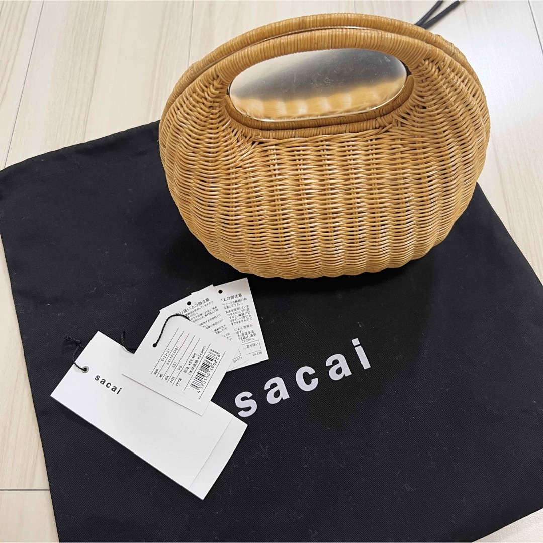 sacai(サカイ)のsacai Ratan Round Bag サカイ ラウンド カゴ かご バッグ レディースのバッグ(かごバッグ/ストローバッグ)の商品写真