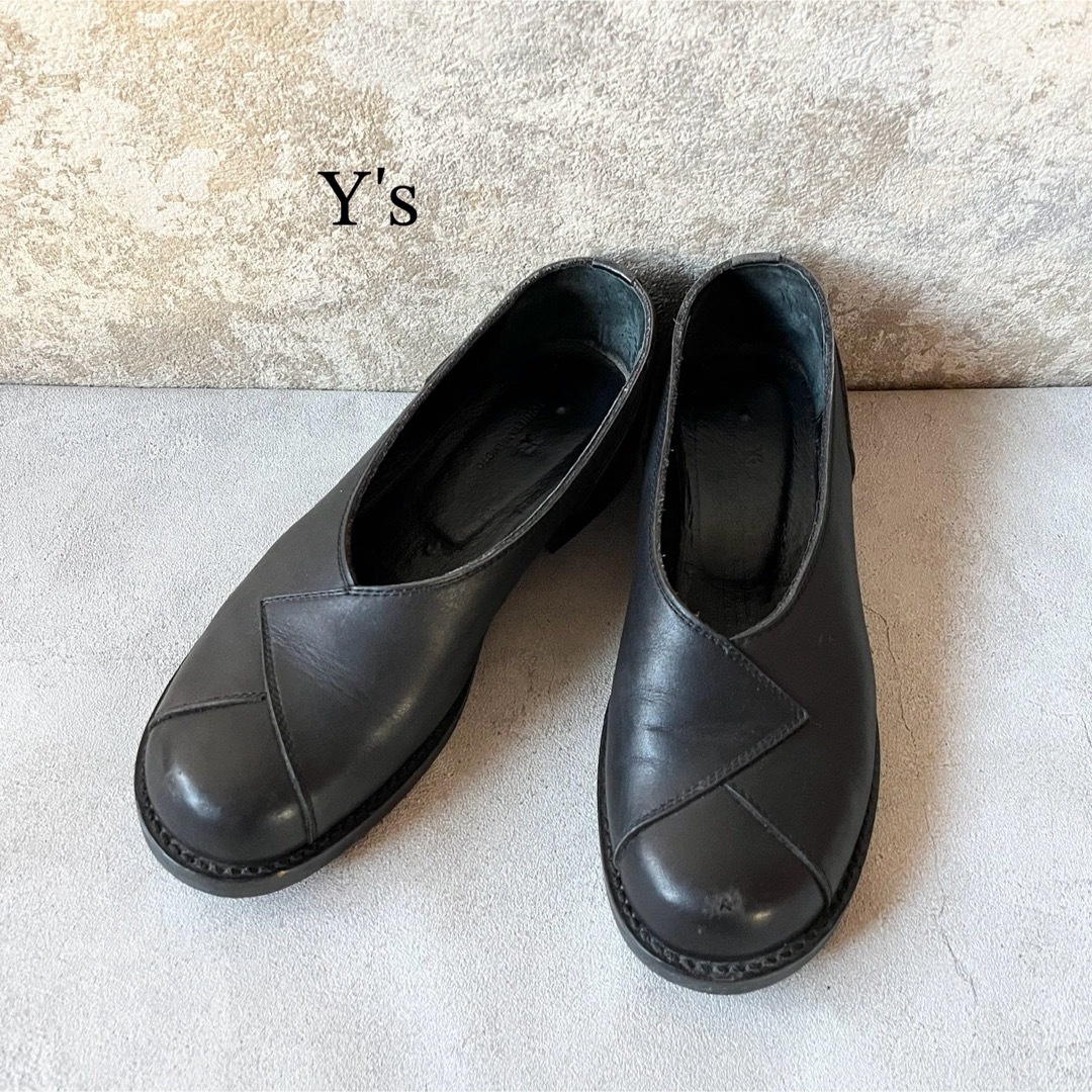 Y's(ワイズ)のY's ワイズ レザー シューズ Yohji Yamamoto ヨウジヤマモト レディースの靴/シューズ(ローファー/革靴)の商品写真