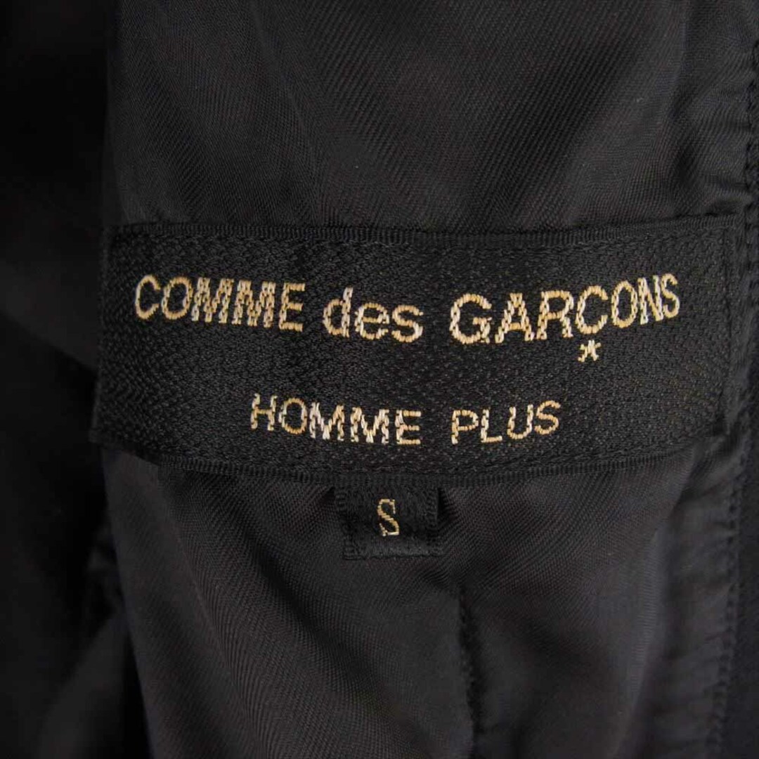 COMME des GARCONS HOMME PLUS(コムデギャルソンオムプリュス)のCOMME des GARCONS HOMME PLUS コムデギャルソンオムプリュス テーラードジャケット 21SS PG-J067  ポリ縮絨 フロント ホック テーラード ジャケット ブラック系 S【中古】 メンズのジャケット/アウター(その他)の商品写真