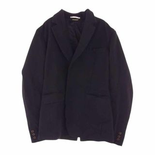 コムデギャルソンオムプリュス(COMME des GARCONS HOMME PLUS)のCOMME des GARCONS HOMME PLUS コムデギャルソンオムプリュス テーラードジャケット 21SS PG-J067  ポリ縮絨 フロント ホック テーラード ジャケット ブラック系 S【中古】(その他)