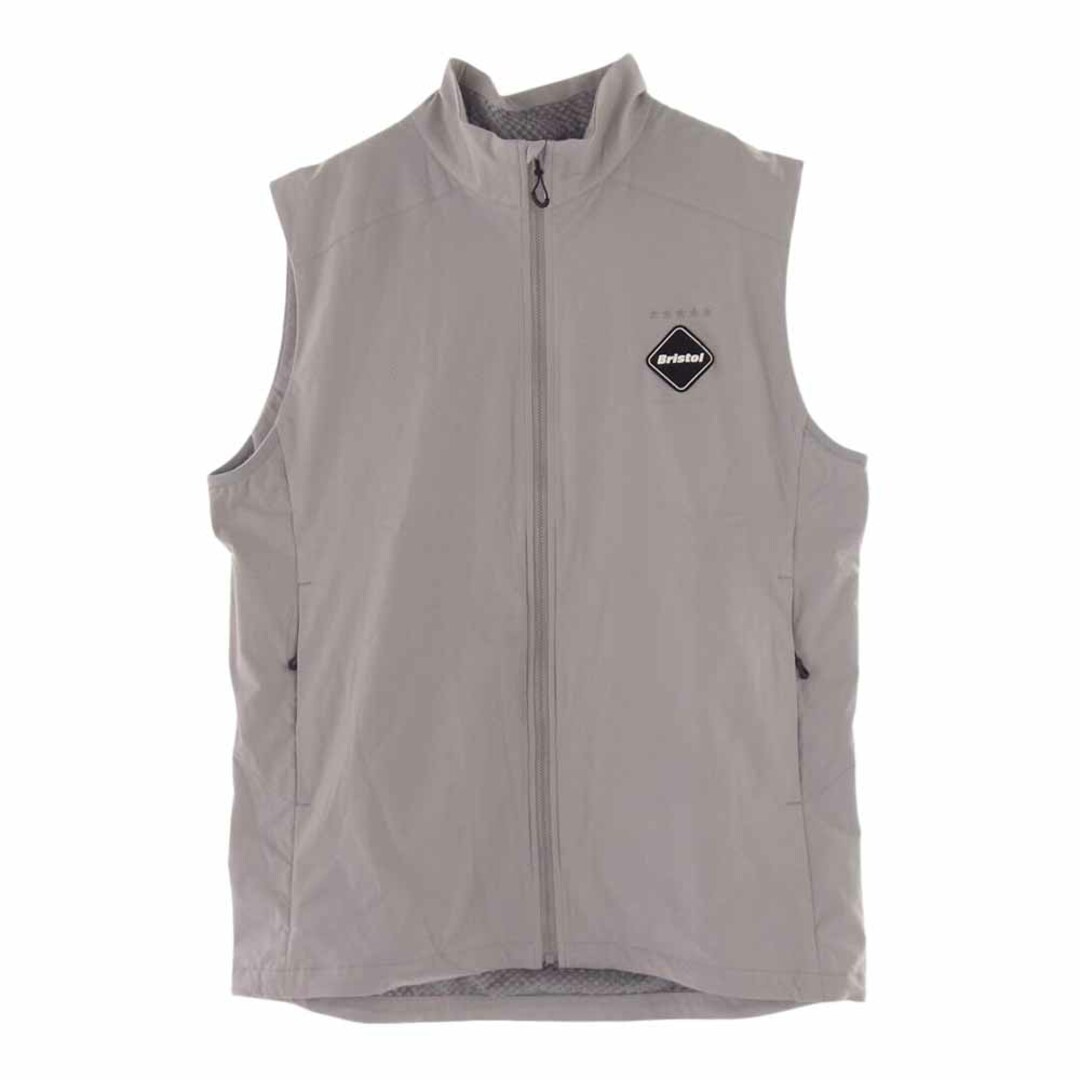 F.C.R.B.(エフシーアールビー)のF.C.R.B. エフシーアールビー ベスト 23AW FCRB-232043 Bristol STRETCH LIGHT WEIGHT INSULATION VEST ストレッチ ライトウェイト ロゴ パッチ ベスト  グレー系 XL【中古】 メンズのトップス(ベスト)の商品写真