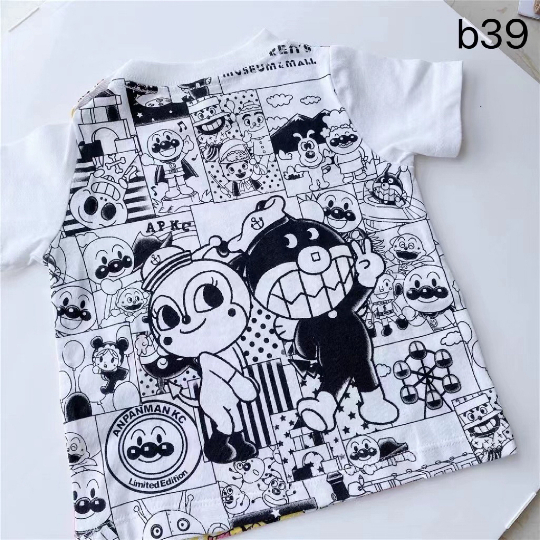 アンパンマン　バイキンマン　ドキンちゃん　半袖　Tシャツ　#b39 キッズ/ベビー/マタニティのキッズ服男の子用(90cm~)(Tシャツ/カットソー)の商品写真