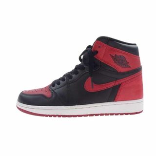 NIKE AIR JORDAN ナイキ ジョーダン スニーカー 555088-001 AJ1 Retro High OG Bred Banned 2016 スニーカー ブラック系 レッド系 26.5cm【中古】(スニーカー)