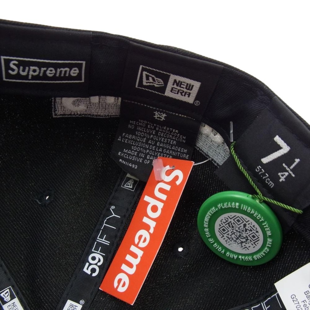 Supreme(シュプリーム)のSupreme シュプリーム キャップ 21SS × New Era ニューエラ Reverse Box Logo Cap リバース ボックス ロゴ キャップ ブラック系 57.7cm 【極上美品】【中古】 メンズの帽子(その他)の商品写真