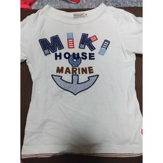 ミキハウス(mikihouse)の120サイズ　　ミキハウス　白Tシャツ(Tシャツ/カットソー)