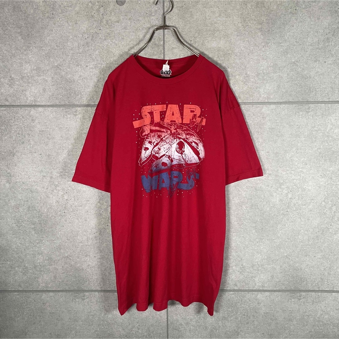 VINTAGE(ヴィンテージ)の[古着]スターウォーズ　半袖　Tシャツ　ミレニアム・ファルコン　宇宙船　ムービー メンズのトップス(Tシャツ/カットソー(半袖/袖なし))の商品写真