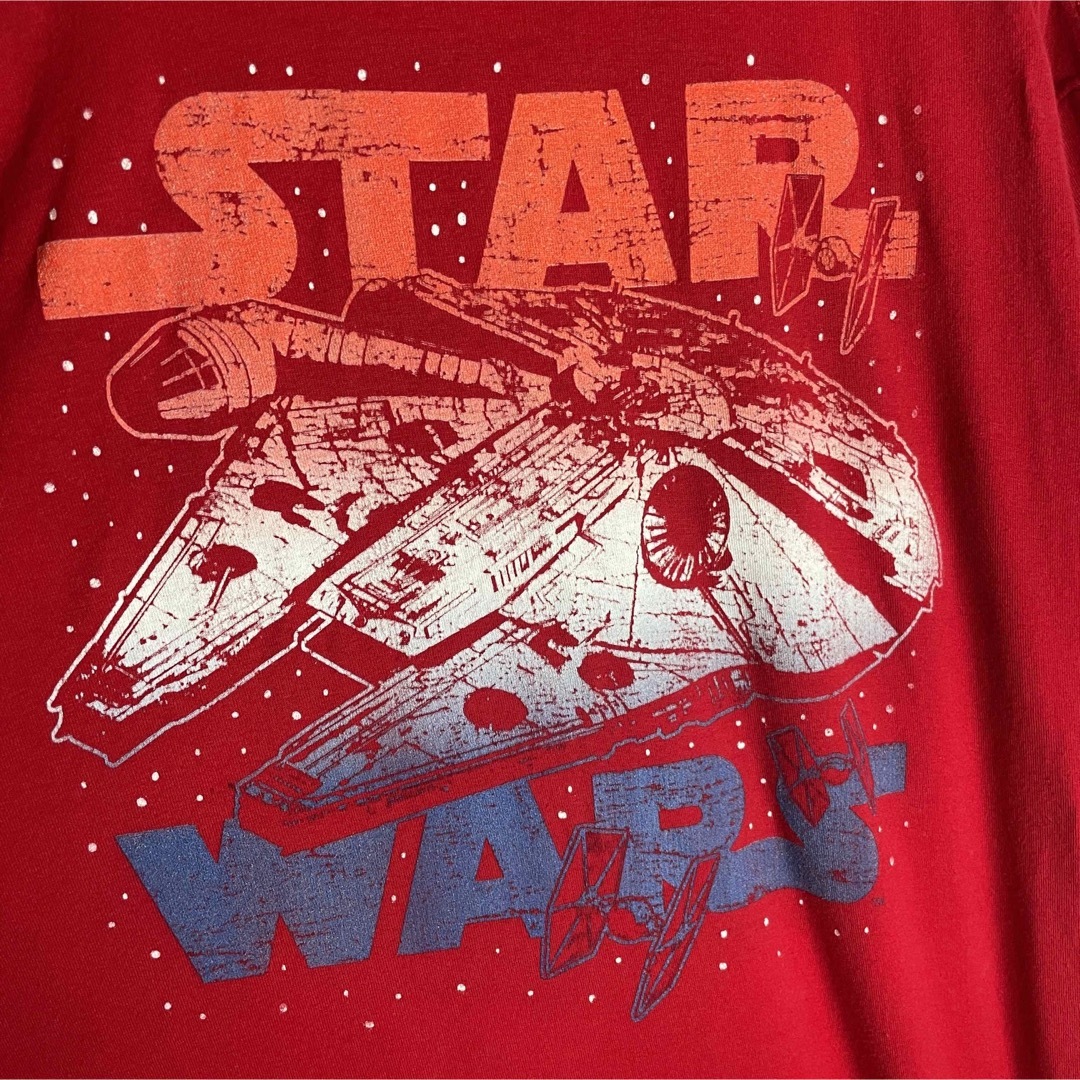 VINTAGE(ヴィンテージ)の[古着]スターウォーズ　半袖　Tシャツ　ミレニアム・ファルコン　宇宙船　ムービー メンズのトップス(Tシャツ/カットソー(半袖/袖なし))の商品写真