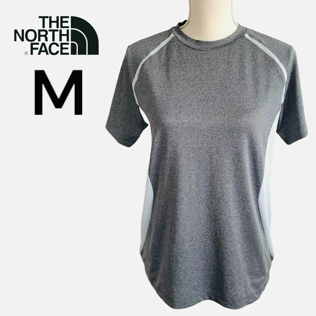 THE NORTH FACE(ザノースフェイス)のノースフェイス スポーツ ストレッチ 半袖 Tシャツ メンズ M グレー メンズのトップス(Tシャツ/カットソー(半袖/袖なし))の商品写真