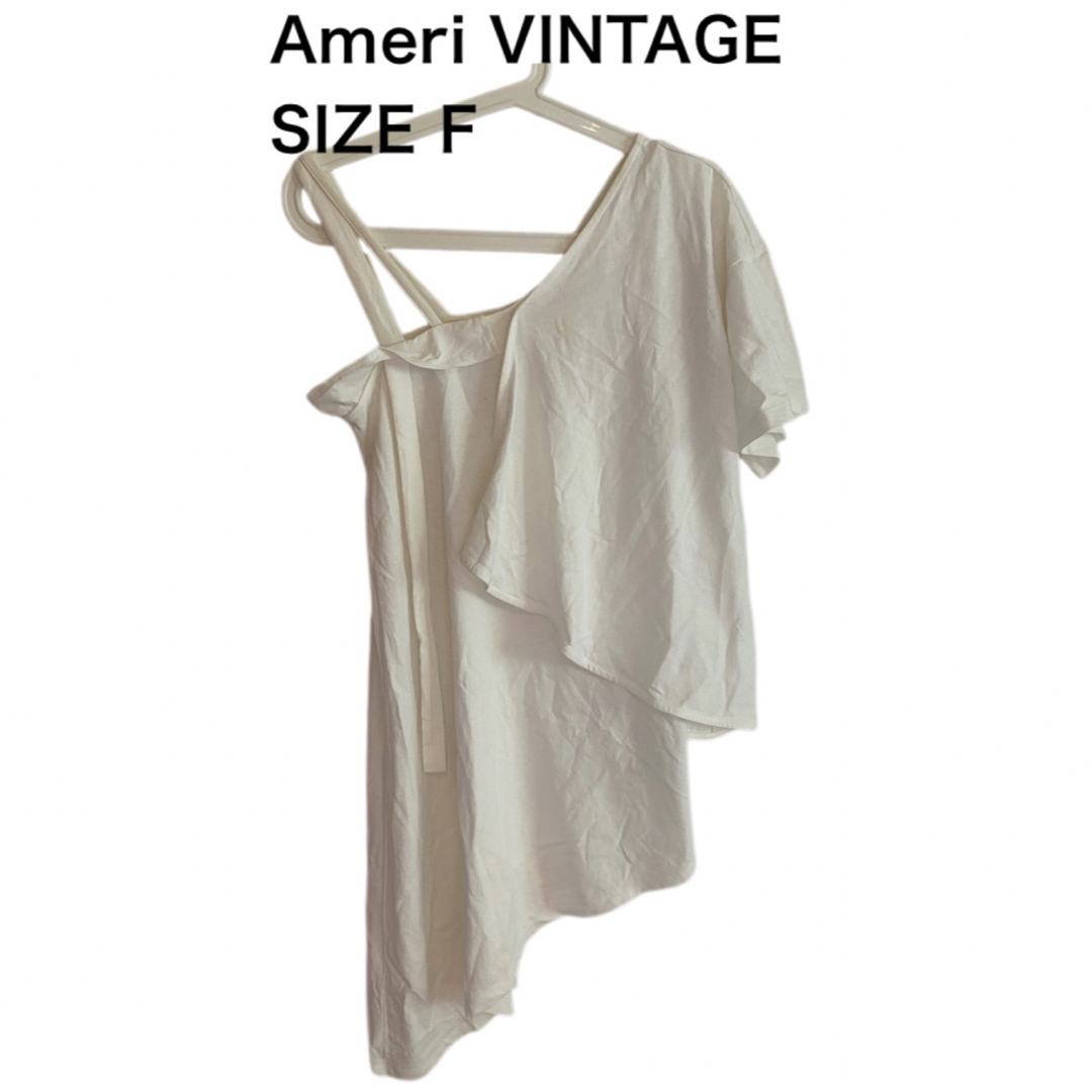 Ameri VINTAGE(アメリヴィンテージ)のAmeri VINTAGE アメリヴィンテージ 非対称アシンメトリー ワンピース レディースのワンピース(ミニワンピース)の商品写真