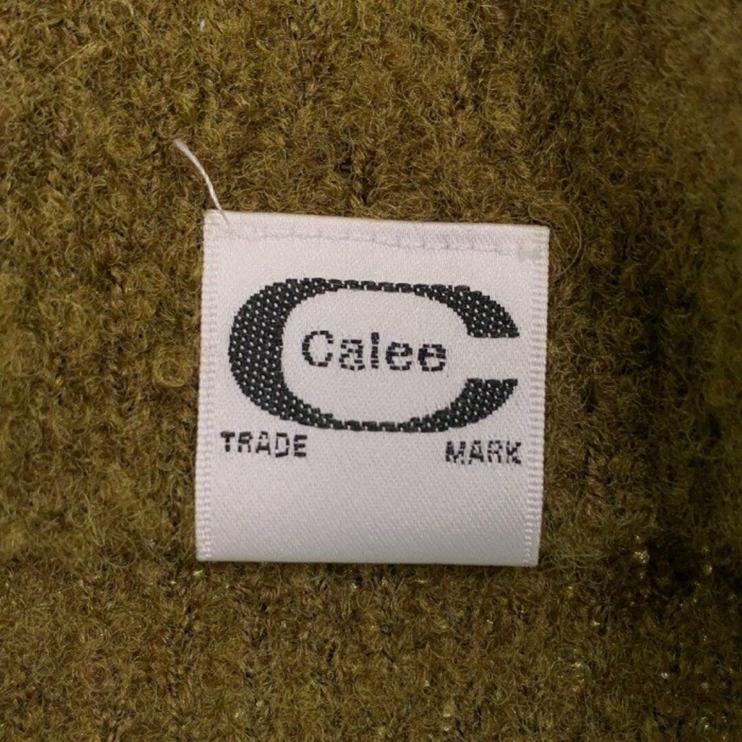 CALEE(キャリー)のCALEE キャリー ウールニットセーター クルーネック オリーブ Size L メンズのトップス(ニット/セーター)の商品写真