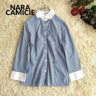 NARACAMICIE - 美品NARACAMICIE ナラカミーチェ　ブラウス　オフィス　シャツ　ギャザー