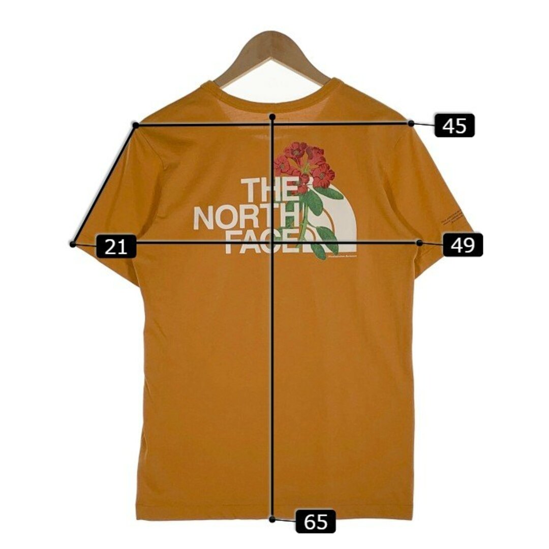 THE NORTH FACE(ザノースフェイス)のTHE NORTH FACE ノースフェイス バックプリント Tシャツ オレンジ US規格 Size S メンズのトップス(Tシャツ/カットソー(半袖/袖なし))の商品写真