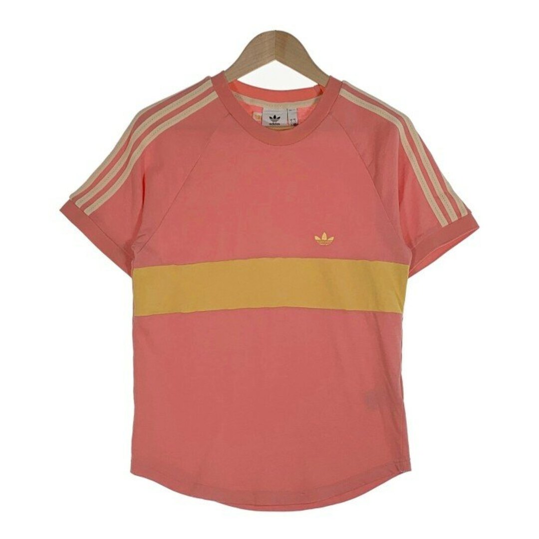 adidas(アディダス)のadidas アディダス Wales Bonner ウェールズボナー ストライプTシャツ ピンク HL8746 Size M メンズのトップス(Tシャツ/カットソー(半袖/袖なし))の商品写真