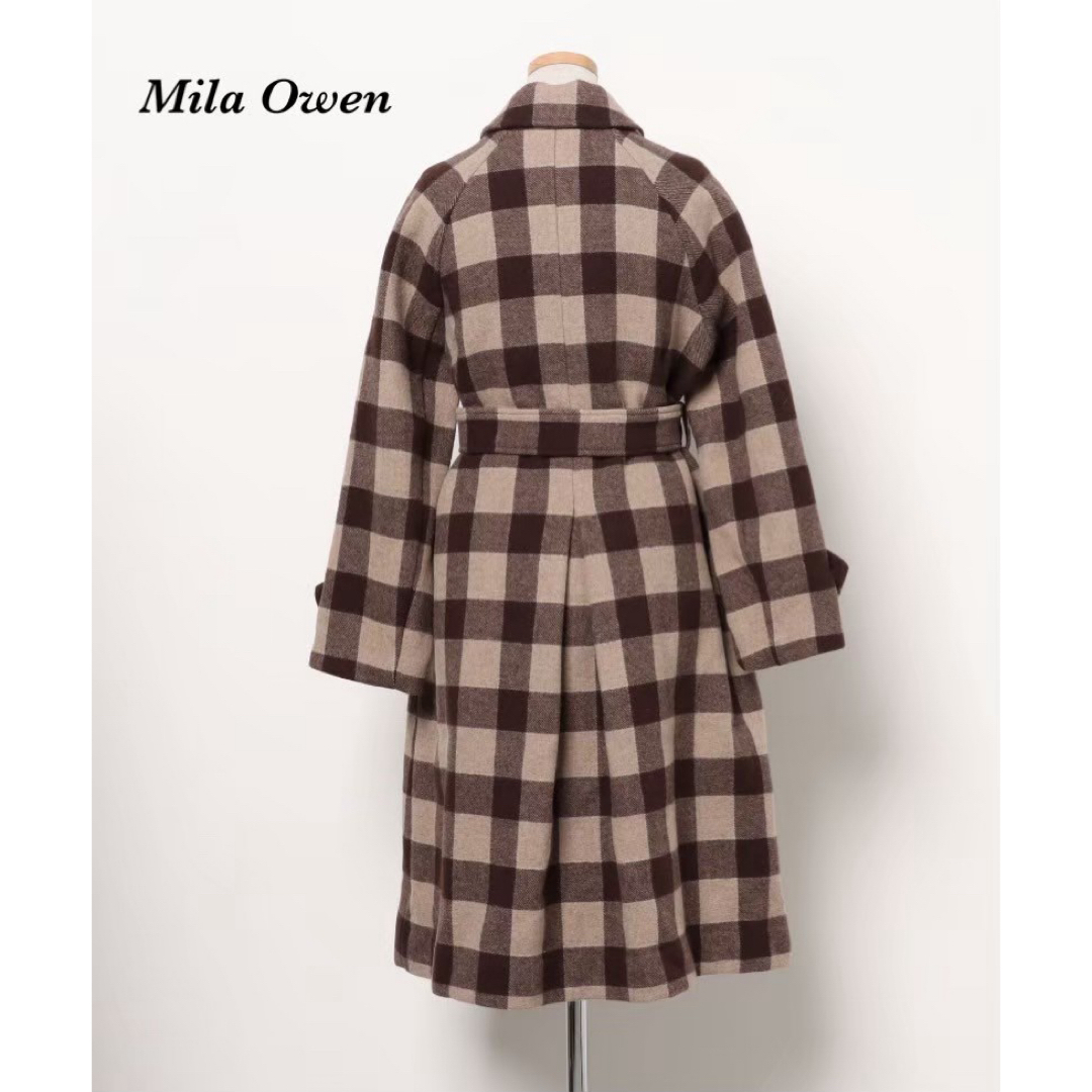 Mila Owen(ミラオーウェン)の美品　ミラオーウェン　コート　ウール レディースのジャケット/アウター(トレンチコート)の商品写真