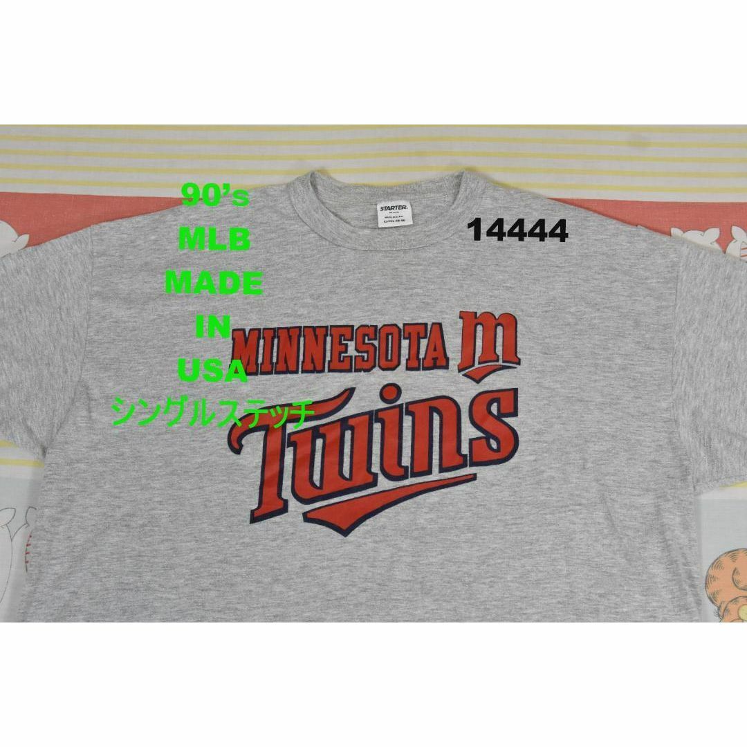 MLB(メジャーリーグベースボール)のツインズ 90’ｓ Tシャツ t14444 USA製 シングルステッチMLB公式 メンズのトップス(Tシャツ/カットソー(半袖/袖なし))の商品写真