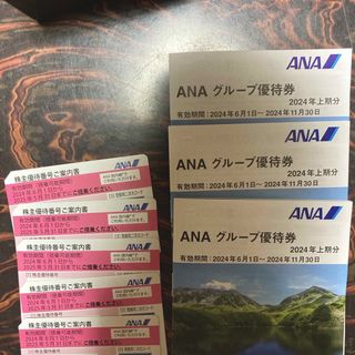 エーエヌエー(ゼンニッポンクウユ)(ANA(全日本空輸))の【最新】ANA株主優待券5枚+グループ優待券3冊(その他)