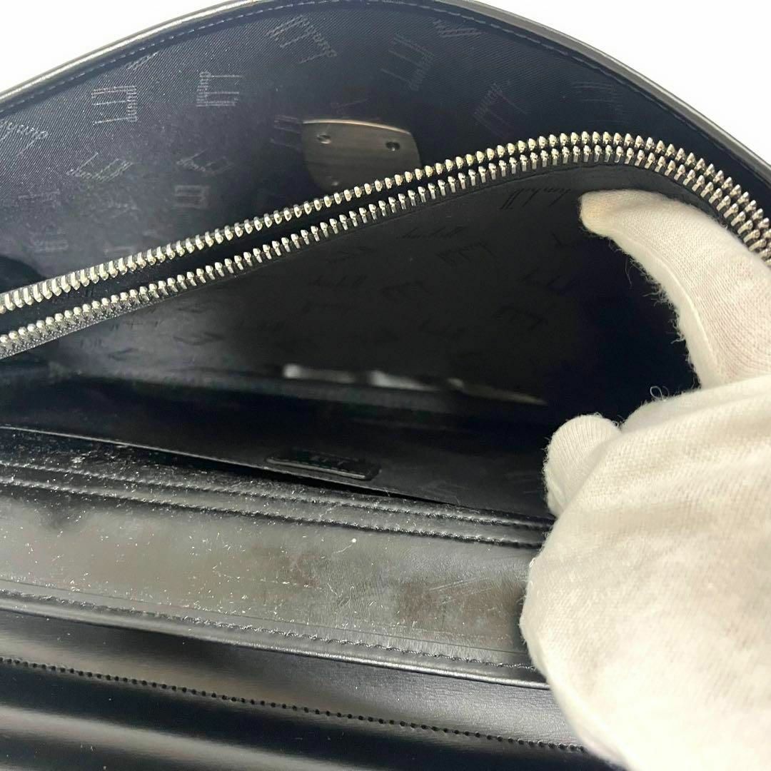 Dunhill(ダンヒル)のダンヒル クラッチバッグ セカンドバッグ 鍵付き 金具 ブラック 756 メンズのバッグ(セカンドバッグ/クラッチバッグ)の商品写真