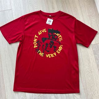 新品　ドライTシャツ　メンズL  アカ(Tシャツ/カットソー(半袖/袖なし))