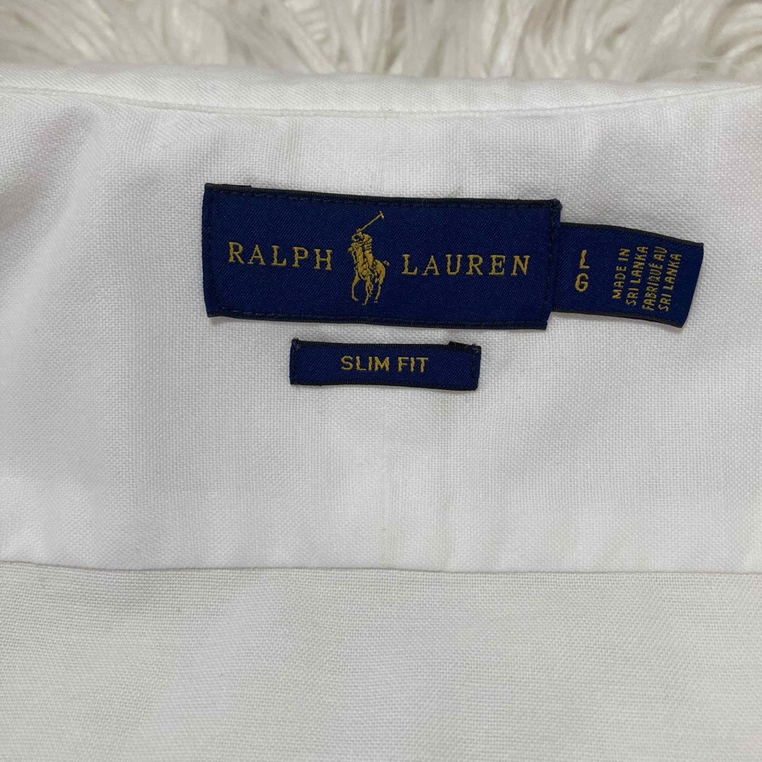 Ralph Lauren(ラルフローレン)の美品☆ラルフローレン　半袖シャツ　ホワイト　コットン100% レディースのトップス(シャツ/ブラウス(半袖/袖なし))の商品写真